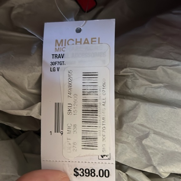 MICHAEL KORS Logo Stripe Travel Weekender Detachable Strap Large Duffle Bag NWT - Picture 10 of 15